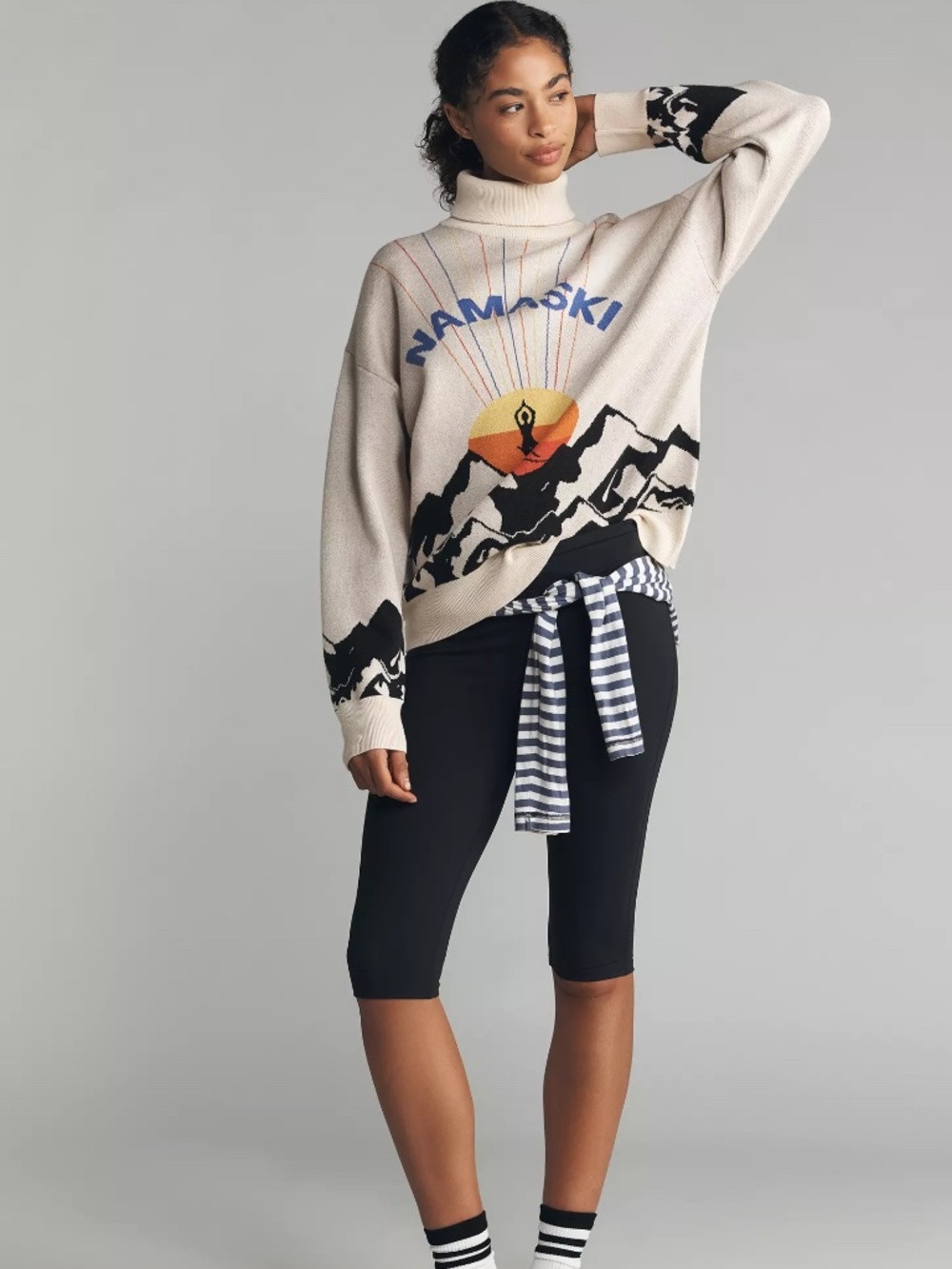 Anthropologie Spiritual Gangster Juno Turtleneck Sweater NAMASKI nwt size XL
